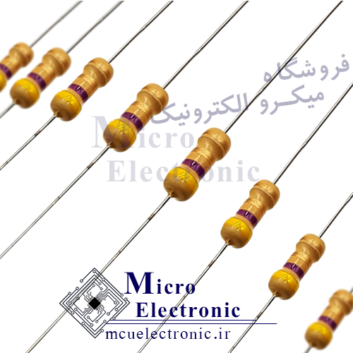 مقاومت ۴٫۷ اهم ۱/۴ وات بسته ی 50 عددی
